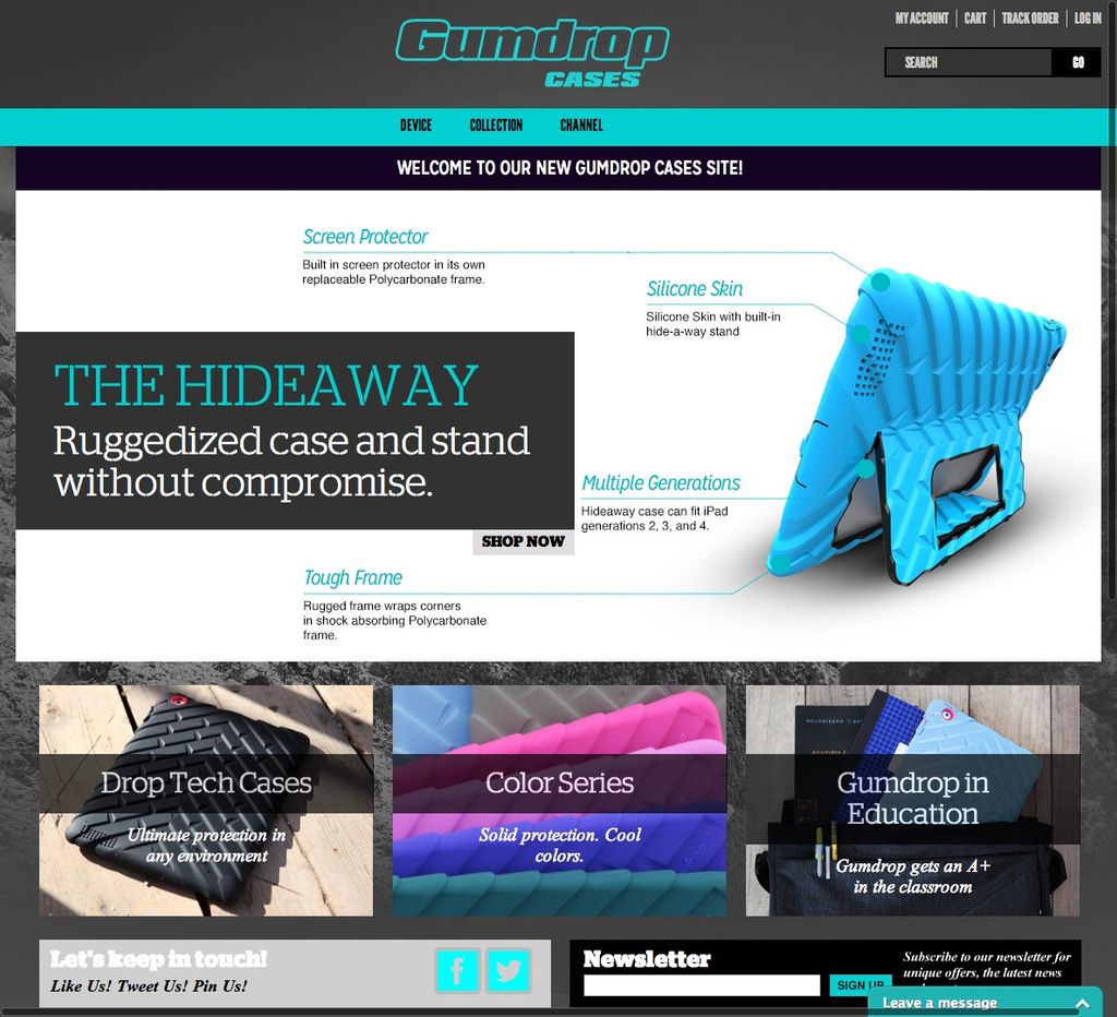 GumDropCases.com Magento e-commerce site.