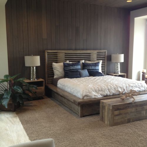 Rustic Master Bedroom
Very clean lines and neutral