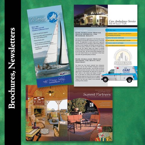 Brochures, Newsletters