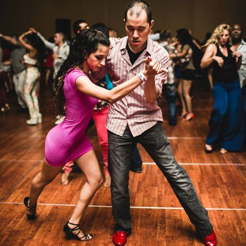 Social dancing at the Orlando Salsa Congress.