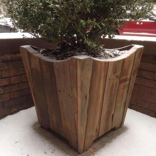 Custom Recycled Cedar Planter Box