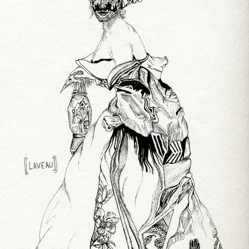 Marie Laveau. Voodoo series. Ink. 2012