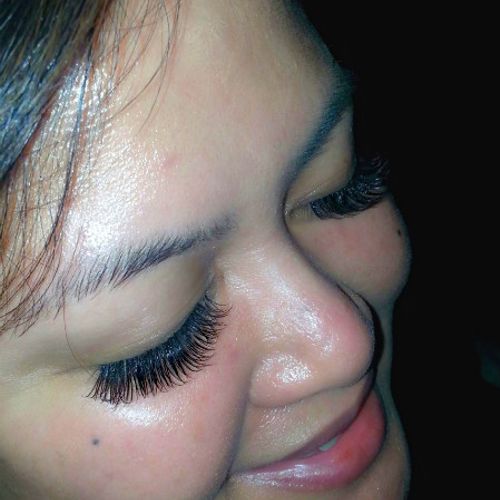 Double thick lash extensions
