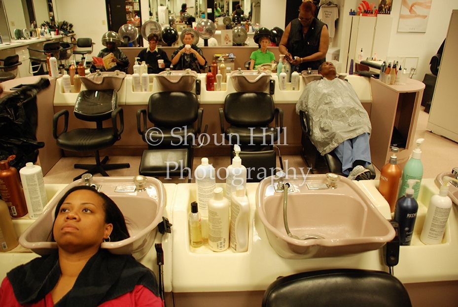 Tiana Threadgill gets prepped for her wedding.