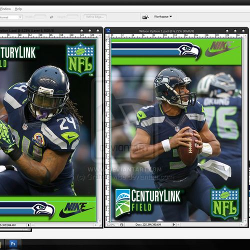 Seattle Seahawks Action Shot Posters for CenturyLi