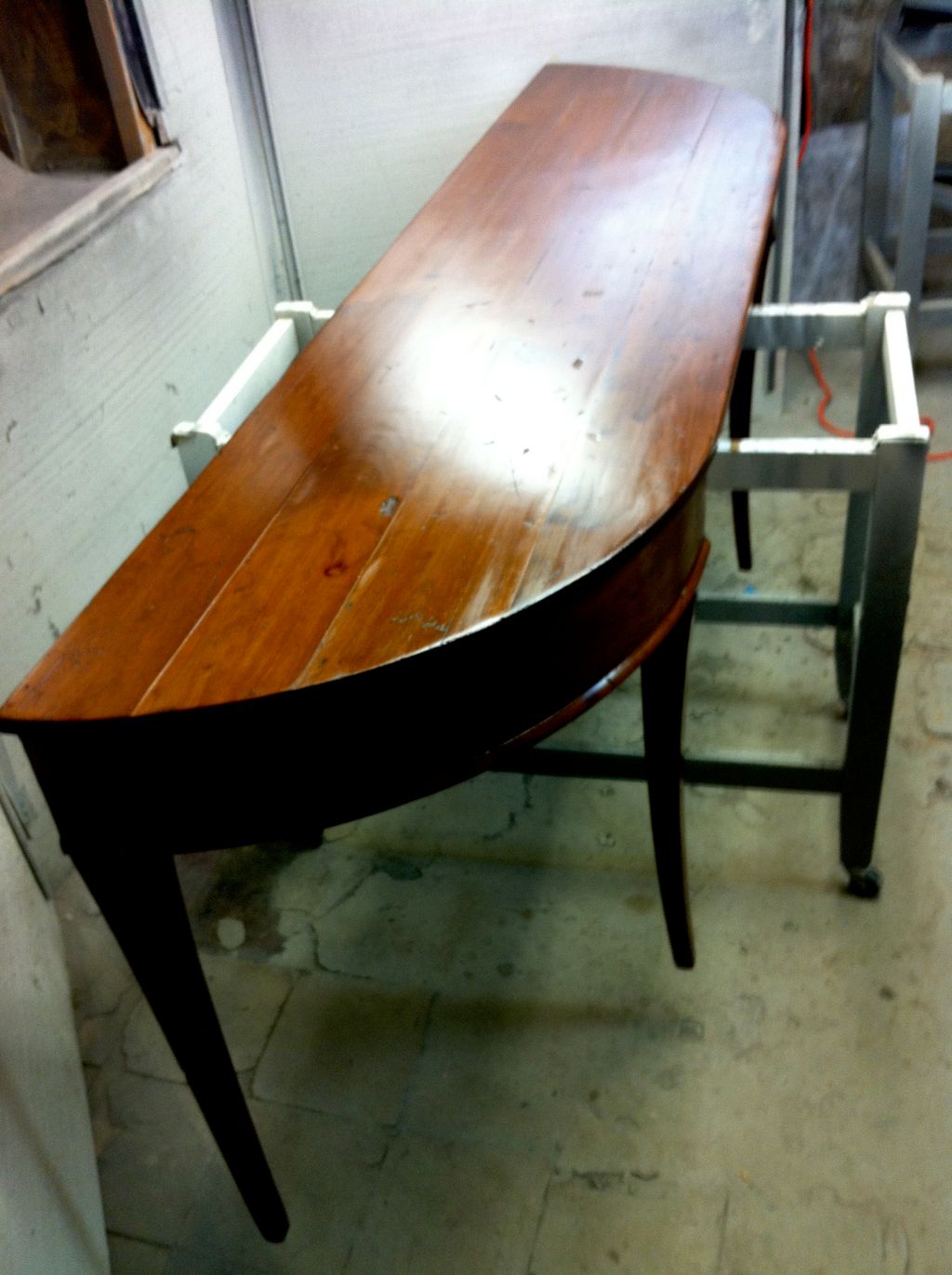 After applying French Polish ..