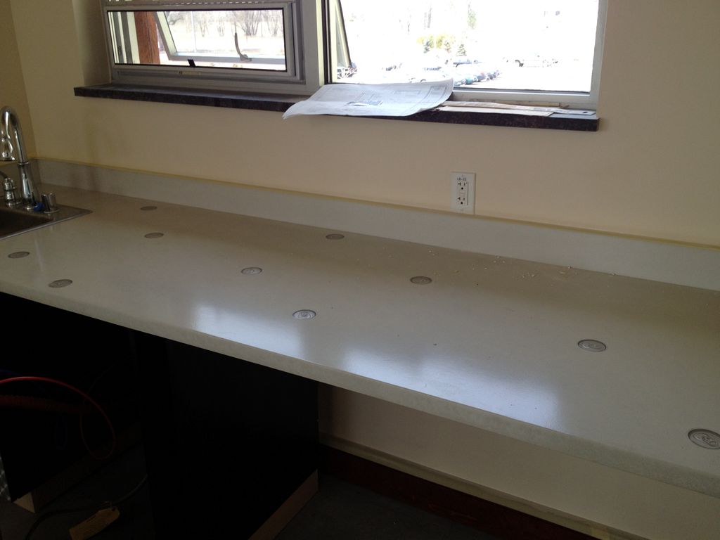 New Belgium Brewery - custom designed concrete cou