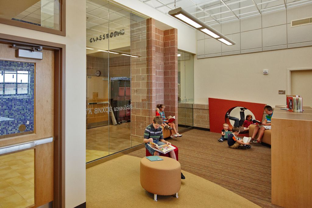 Alamosa Elementary School - library - mouse hole