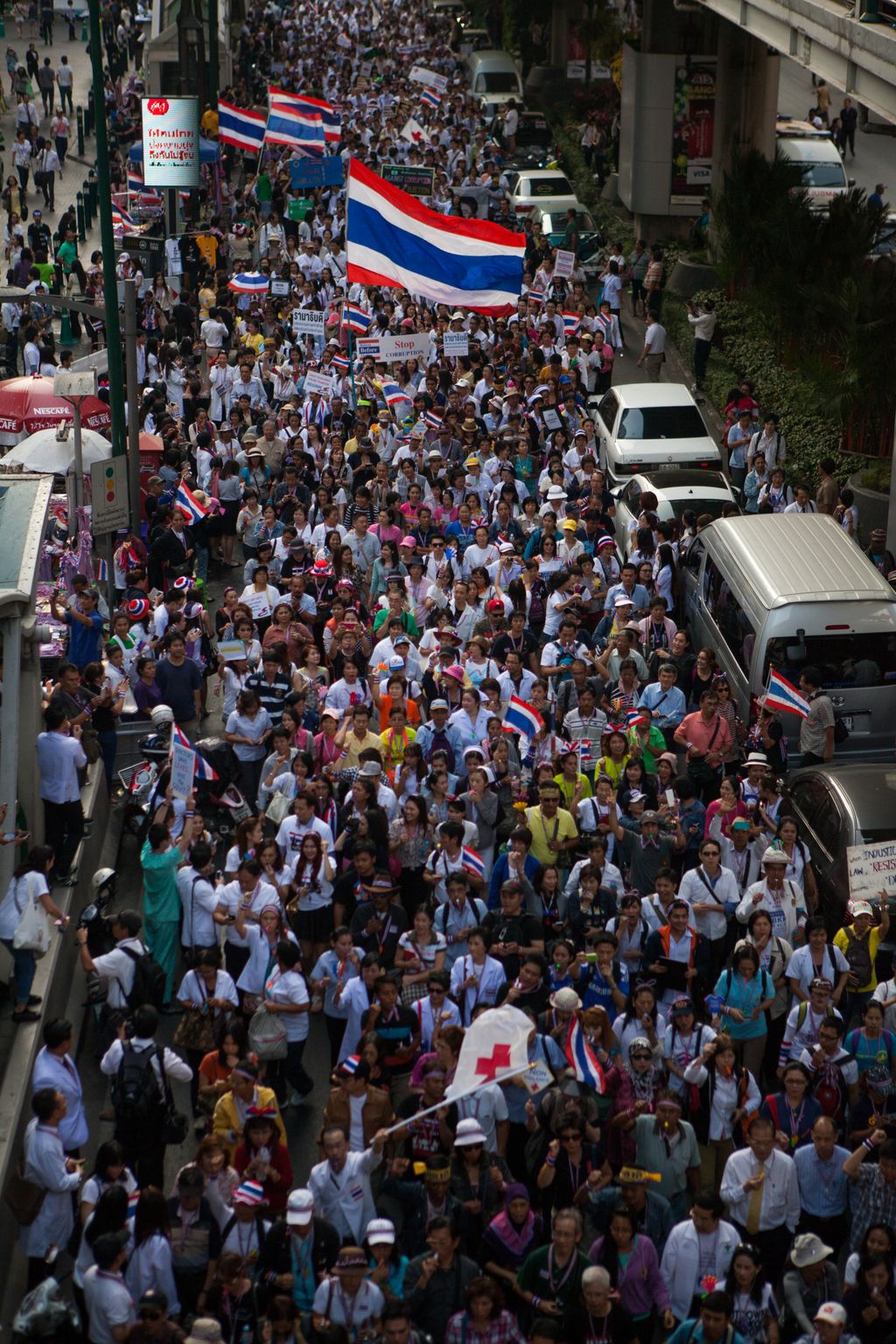 Bangkok Shutdown - January 21st, 2014 - Thousands 