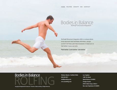 Bodies in Balance: Logo, ID & Branding, Web Design