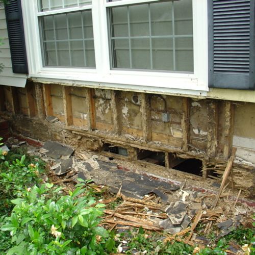 Structural repairs can be a result of termites, wa