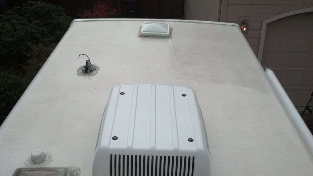 RV AFTER being cleaned by hand to avoid the damage