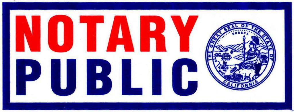 Notary Public in the State of California. We are o