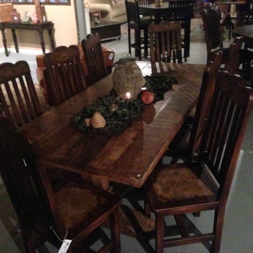 Rustic Dining Table - Tuscan Home Furniture - Span