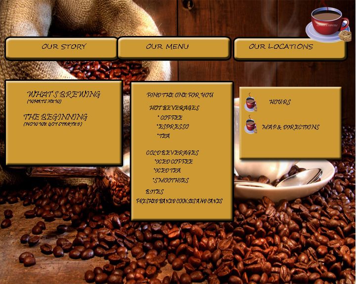 Another class project.  A homepage design created 
