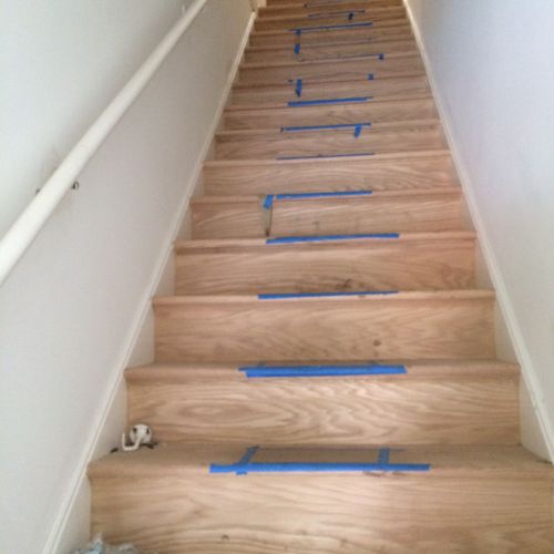 Hardwood floor install and refinishing. Call for a