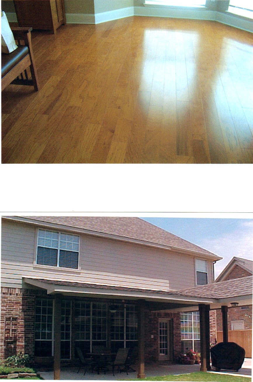 Glue down engineered hardwood floor...Installed on