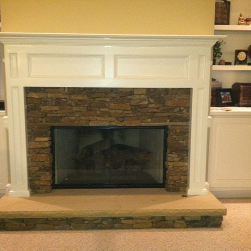 Custom fireplace remodel