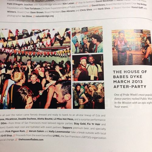 Write up in 7x7 magazine from the Event I produced