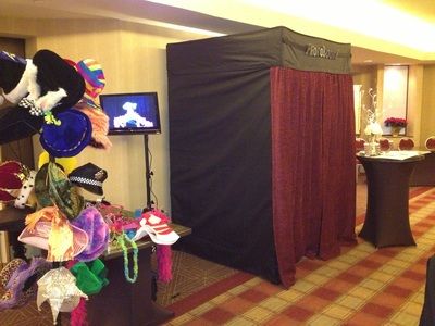The booth is a custom made, 10 adult capacity boot