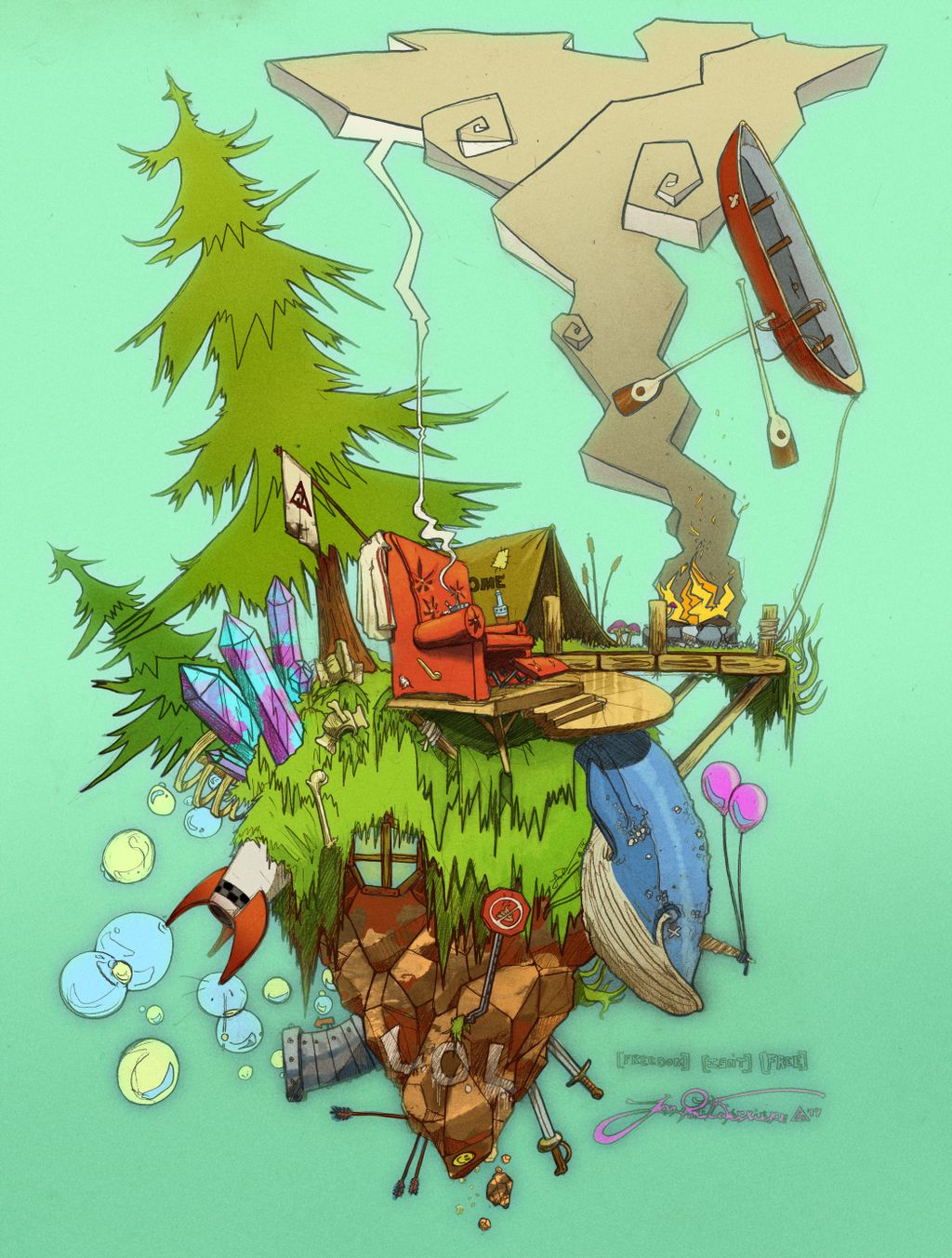 camping brochure out of Manchester NH