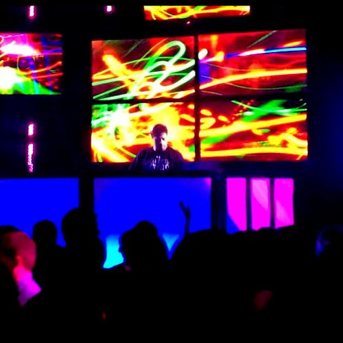 Spinning at The Groove nightclub at Universal City