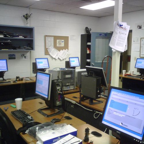 Imaging a Job Corps classroom in Phoenix, AZ.