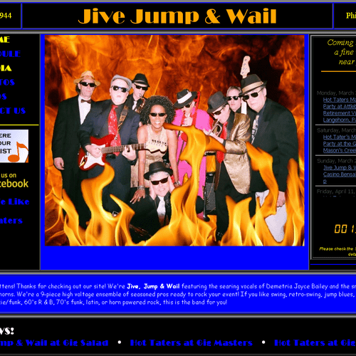 Jive, Jump, & Wail swing band website
