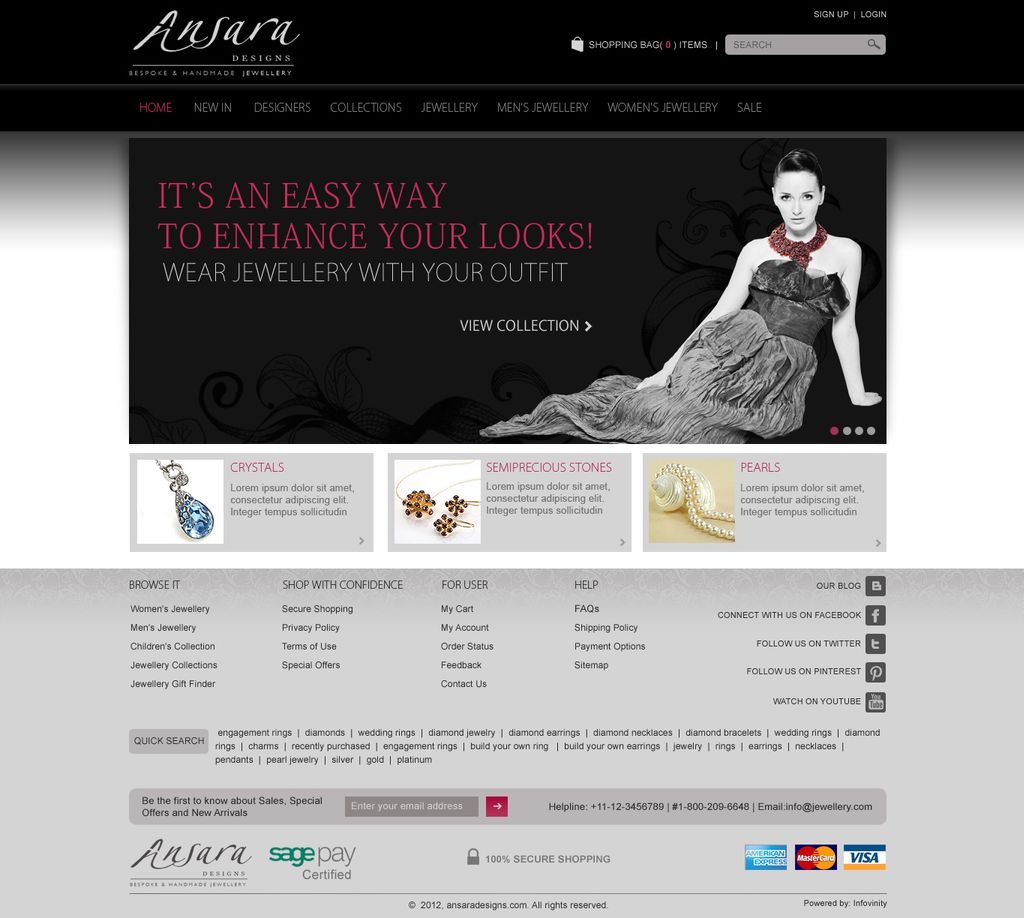 Ecommerce web design and development