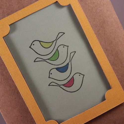 Handmade Notecard - hand colored