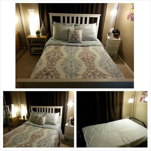 Before and after of a Guest Room I did on a very t