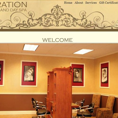 Inspiration Hair Studio website and logo desing.
w