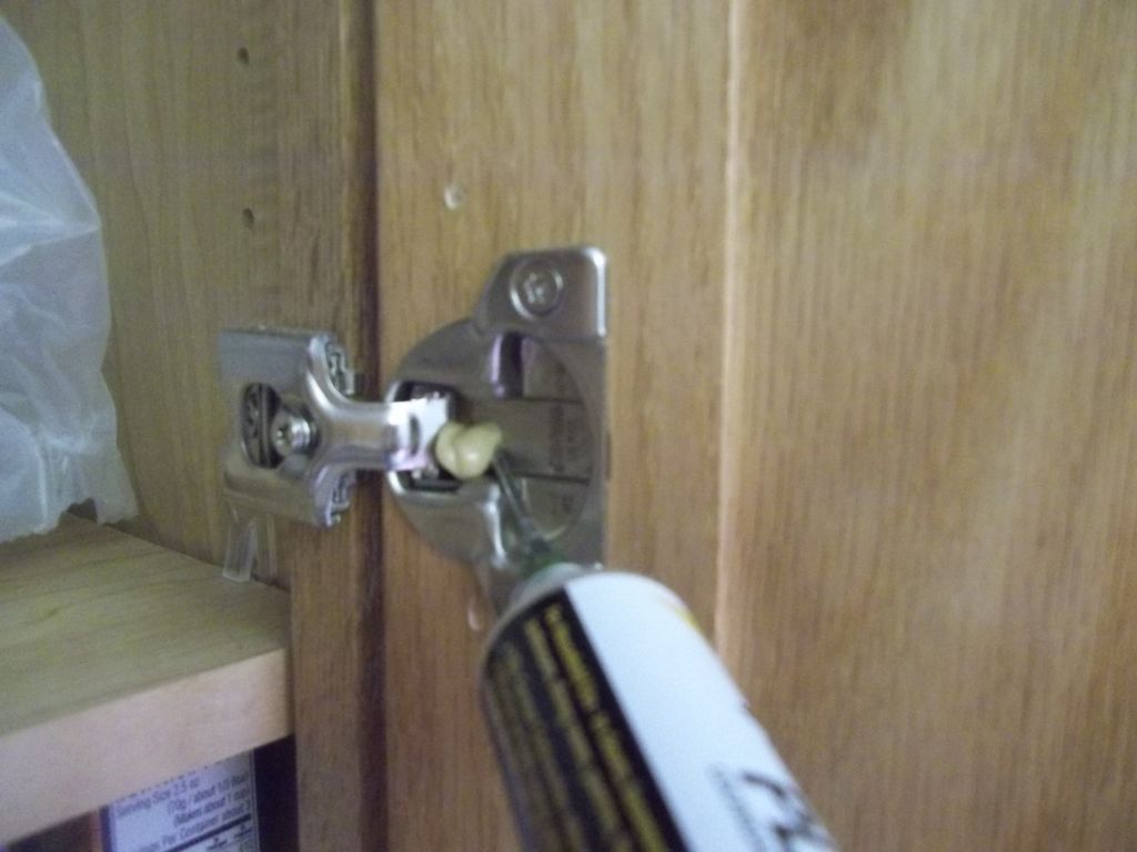 Close up of baiting for roaches. The bait is put i