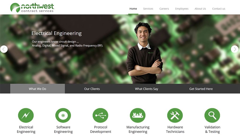 NW Contract Services - Responsive Blog Website