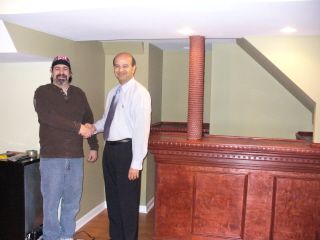 Another happy customer, with a custom built bar, i