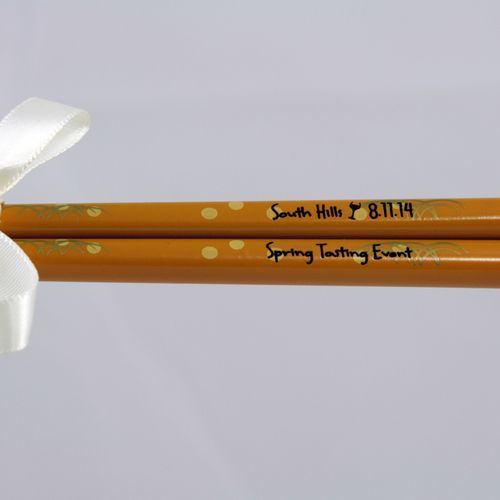 Our stunning 2 tone personalized chopstick favor. 