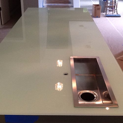 Kitchen counter tops for a builder in Sarasota