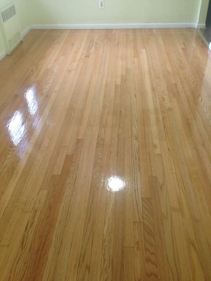 After Refinishing Old Oak Floor looks like new Oak