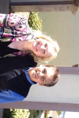 With student Jacob from LA