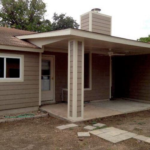 Exterior Patio Remodel, Siding Replacement, and Wi