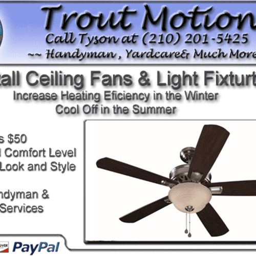 Ceiling Fans and Light Fixtures