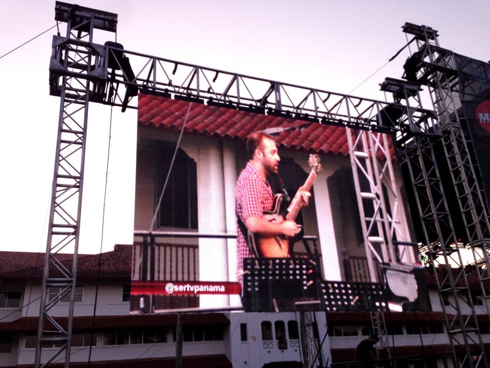 Outdoor concert in the 2014 Panama Jazz Festival