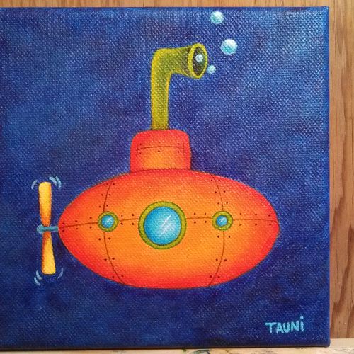 little submarine - acrylic on canvas
copyright 201