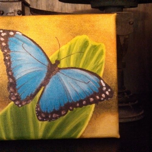 blue butterfly - oil on canvas
copyright 2014 Taun