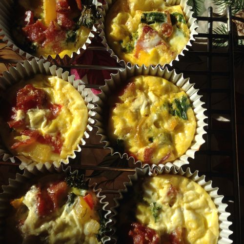 Delicious omelet muffins! So easy to make.