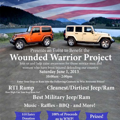 WWP Event Poster for Dealership Fundraiser