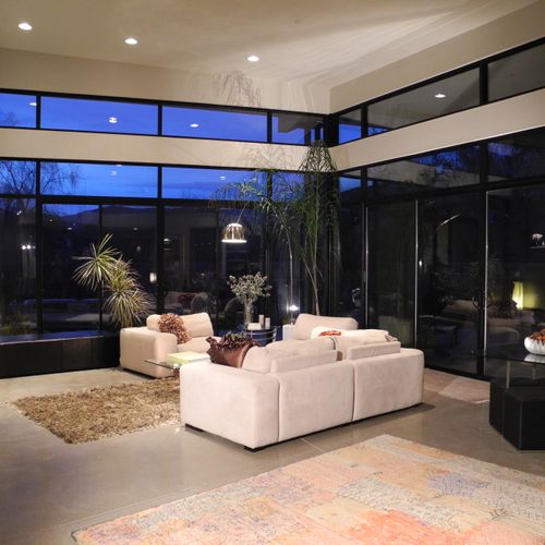 Living room 3,800 sq. ft. residence Scottsdale, Ar