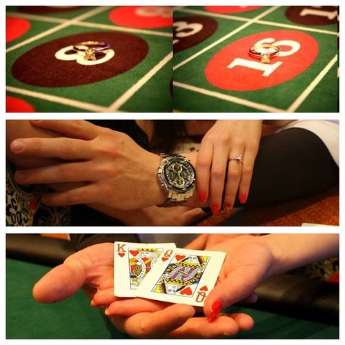 Casino Themed Engagement Photo's