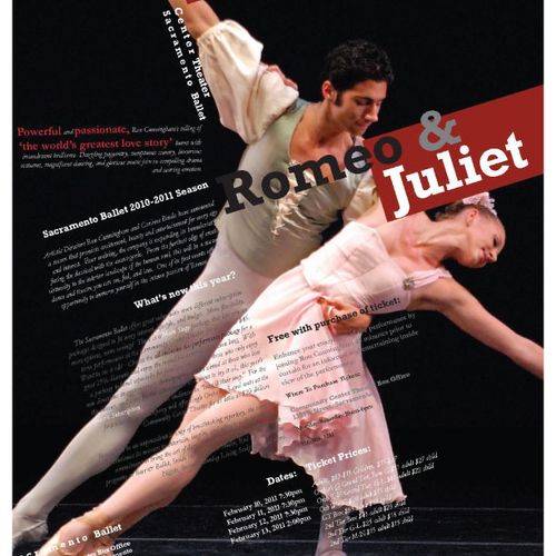Romeo and Juliet
Sacramento Ballet Poster design