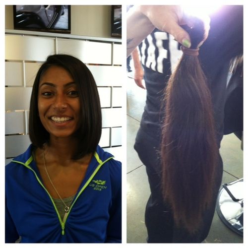 Drastic change with a simple and elegant hair cut.